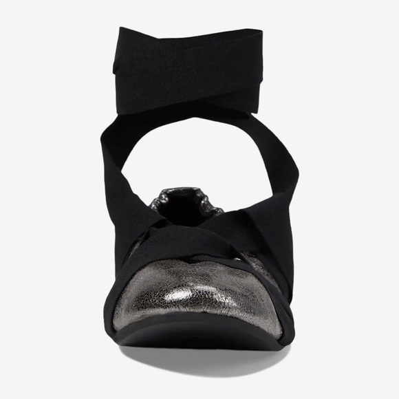 FREE PEOPLE Cece Wrap Ballet Flats / Pewter, Sz 7 NEW - Picture 8 of 11